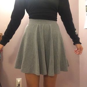 Grey skater skirt